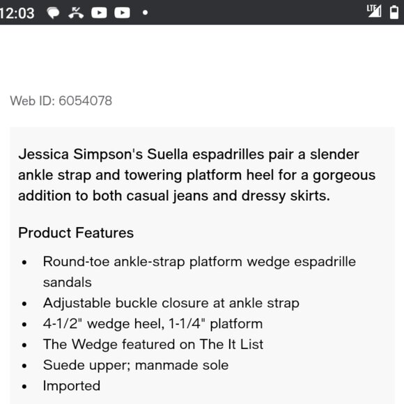 Amazon.com | Jessica Simpson Weyla Lace Up Espadrille Wedge  NEW Jessica Simpson Suella Espadrilles Size 7
